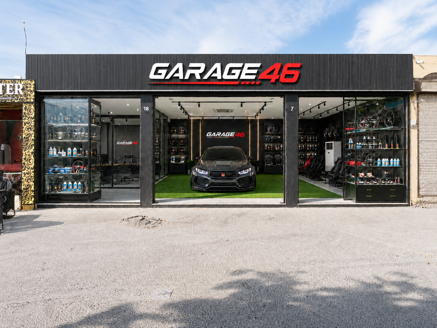 Vehicle before Garage 46 work